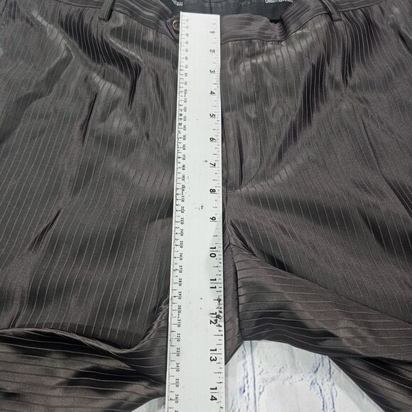 Carlo Pignatelli MENS SIZE US 38X27 Brown Shiny Dress Pants Wool Blend ITALY - Picture 3 of 14